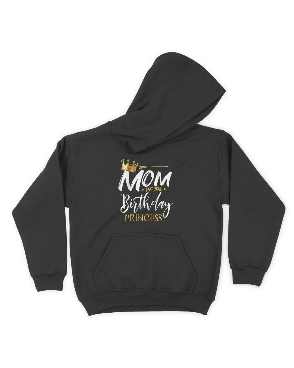 Mom Of The Birthday Princess Funny Mama Mommy Grandma Nana T-Shirt Kids Pullover Hoodie black xs
