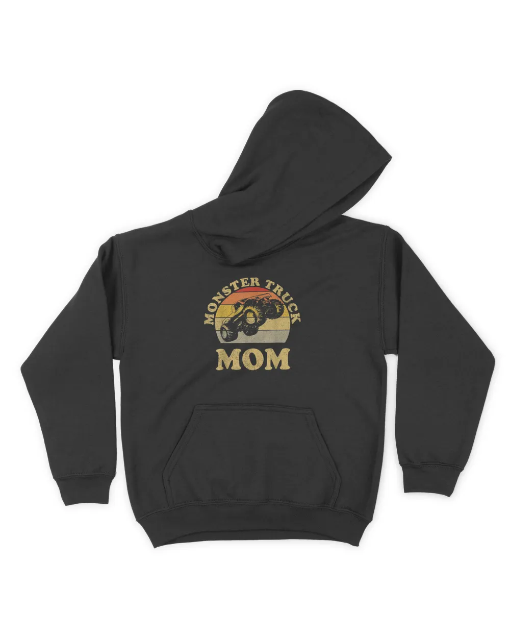 Monster Truck Mom Retro Vintage Monster Truck Shirt T-Shirt Kids Pullover Hoodie black xs